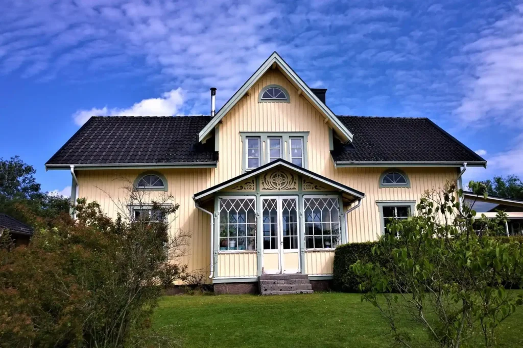 Tvätta hus innan målning